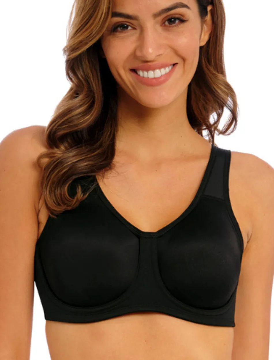 Wacoal Simone Sports Bras Underwire Maximum Support, Black | Black Wacoal Sports Bras