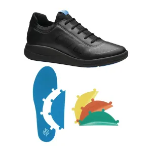 WearerTech Transform Trainer Black/Black with Modular Insole Size 44