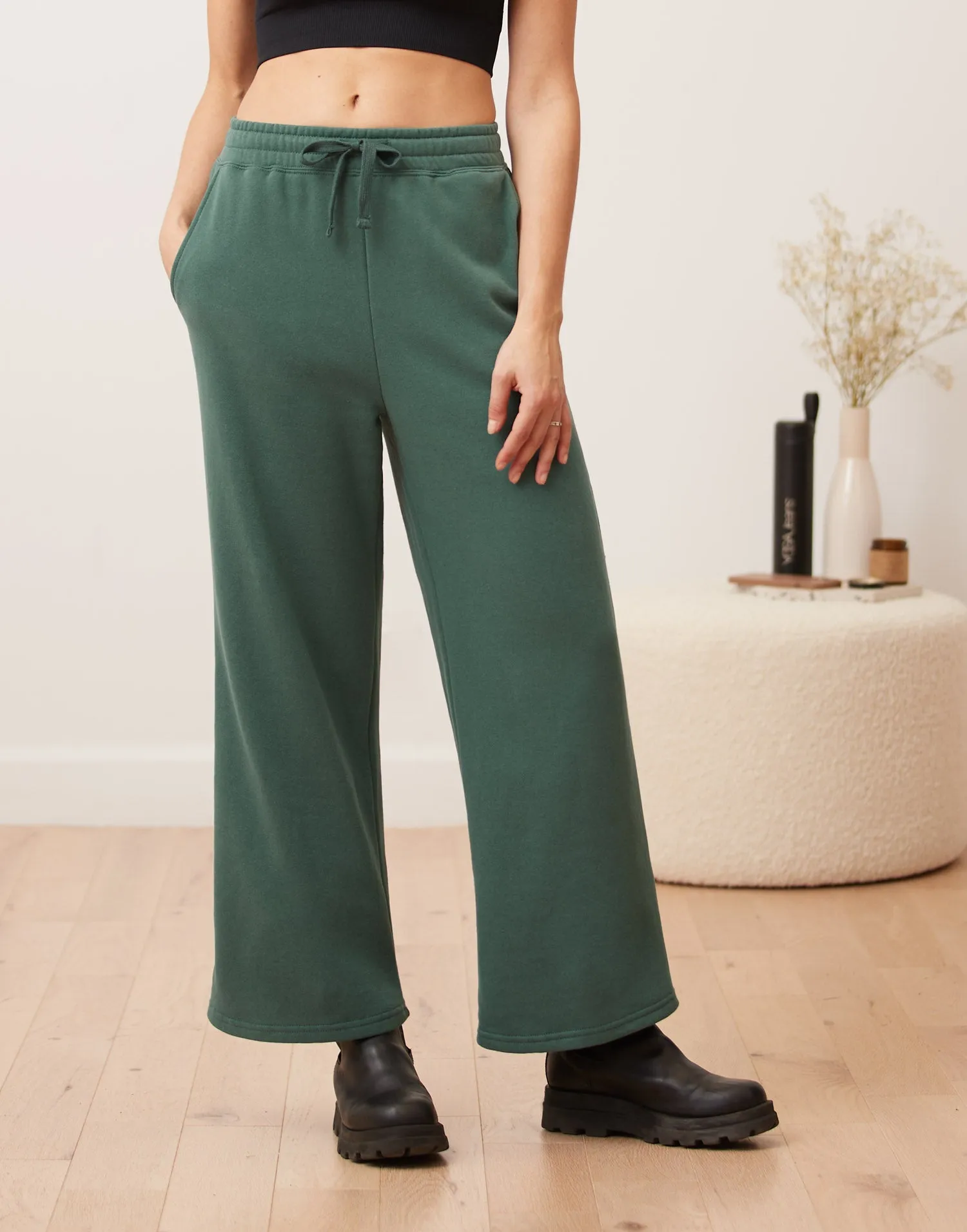 Wide Leg Fleece Pant