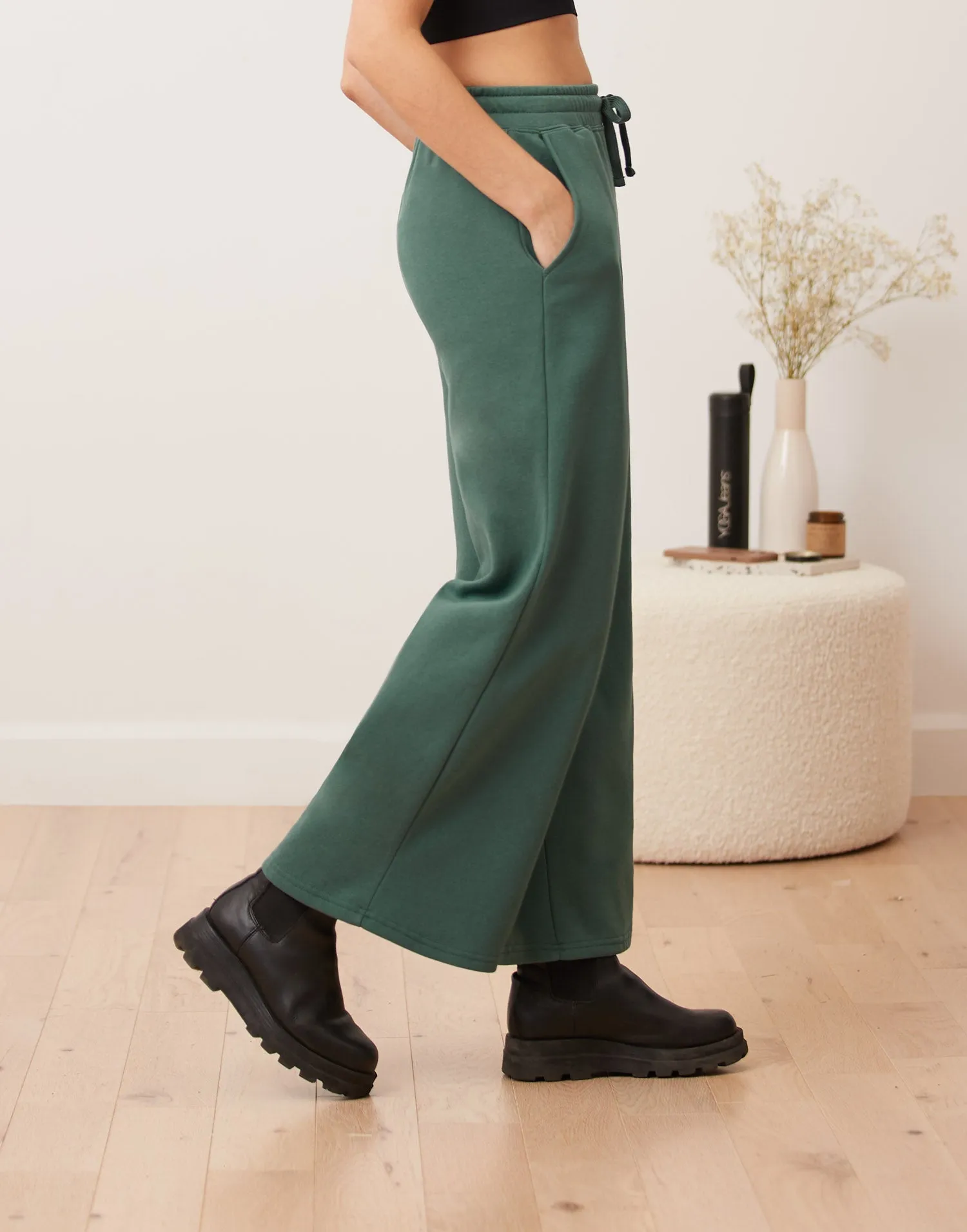 Wide Leg Fleece Pant