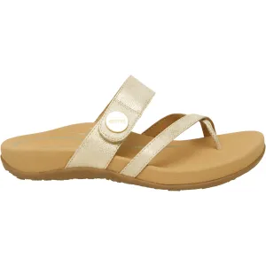 Women's Aetrex Izzy Light Gold Synthetic