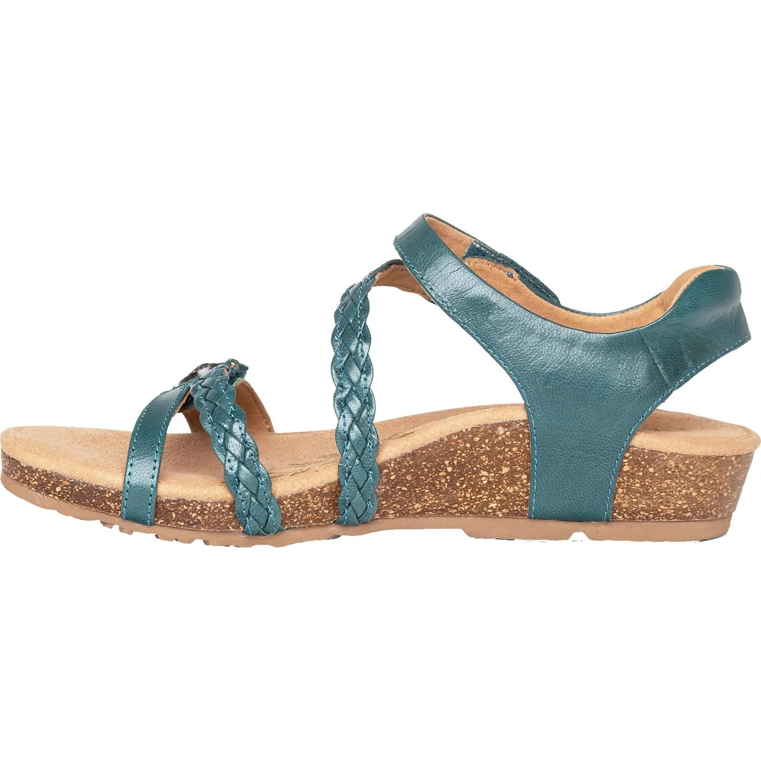 Women's Aetrex Jillian Teal Leather