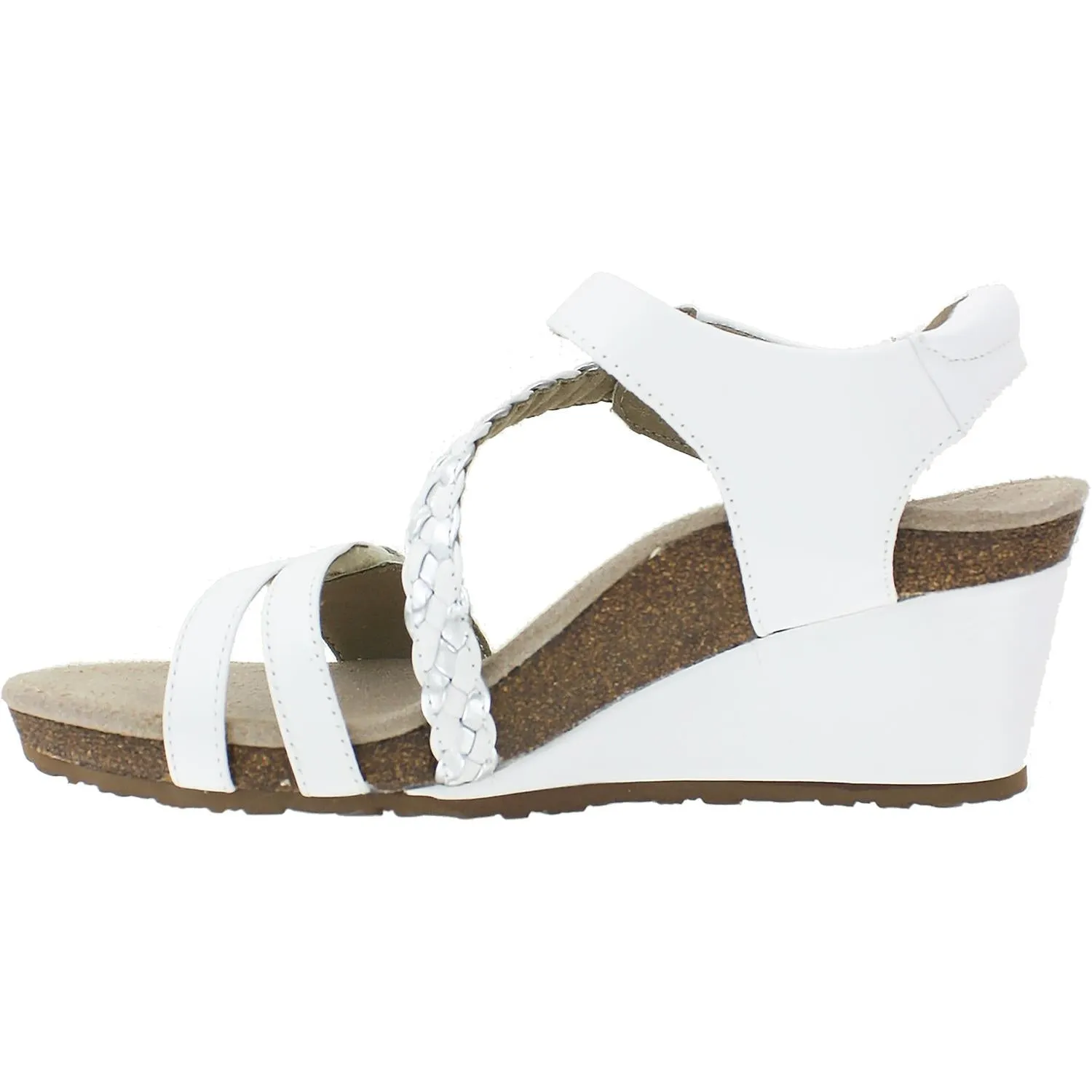 Women's Aetrex Naya White Leather