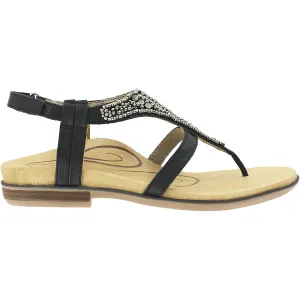 Women's Aetrex Sheila Black/Beige Leather