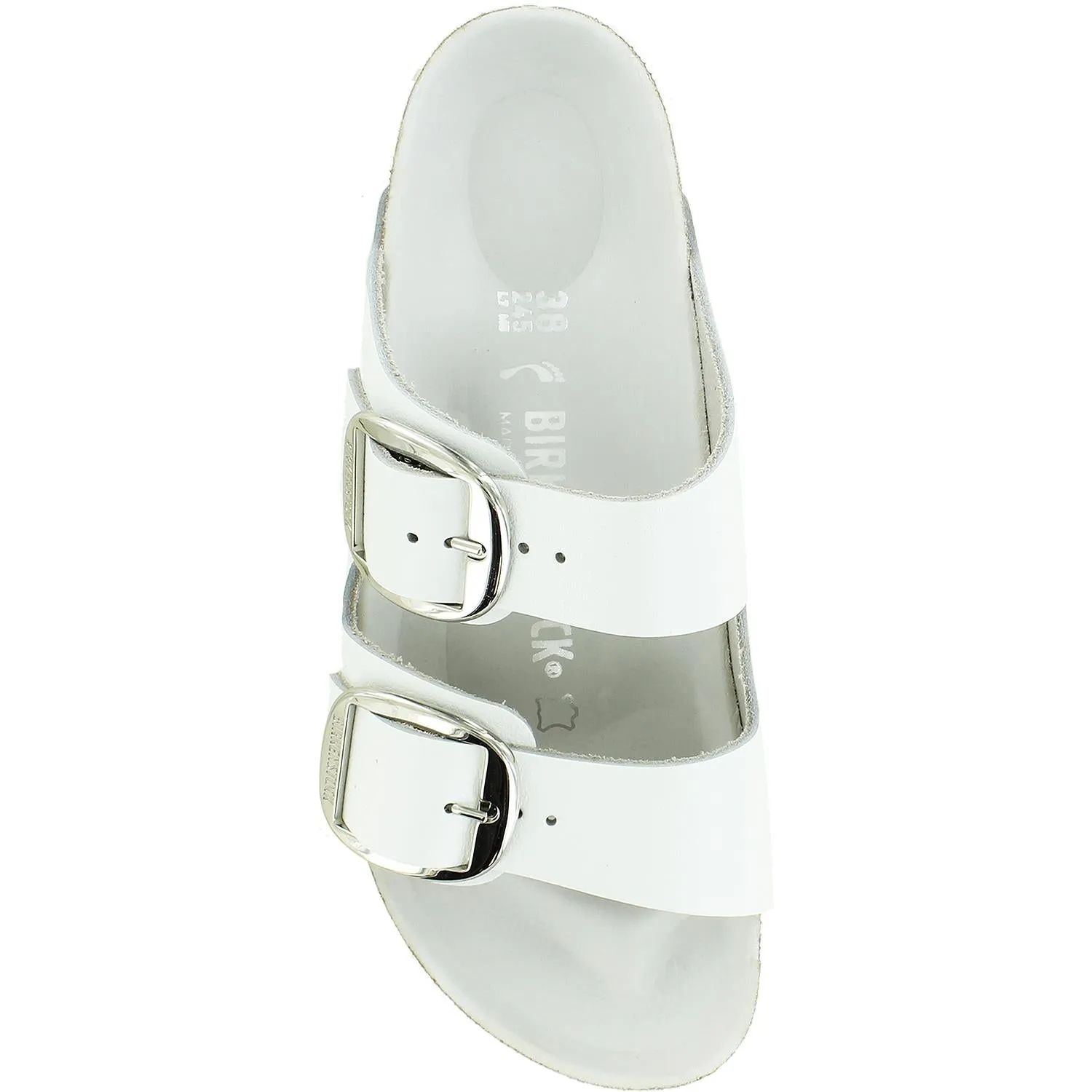 Women's Birkenstock Arizona Big Buckle White Smooth Leather