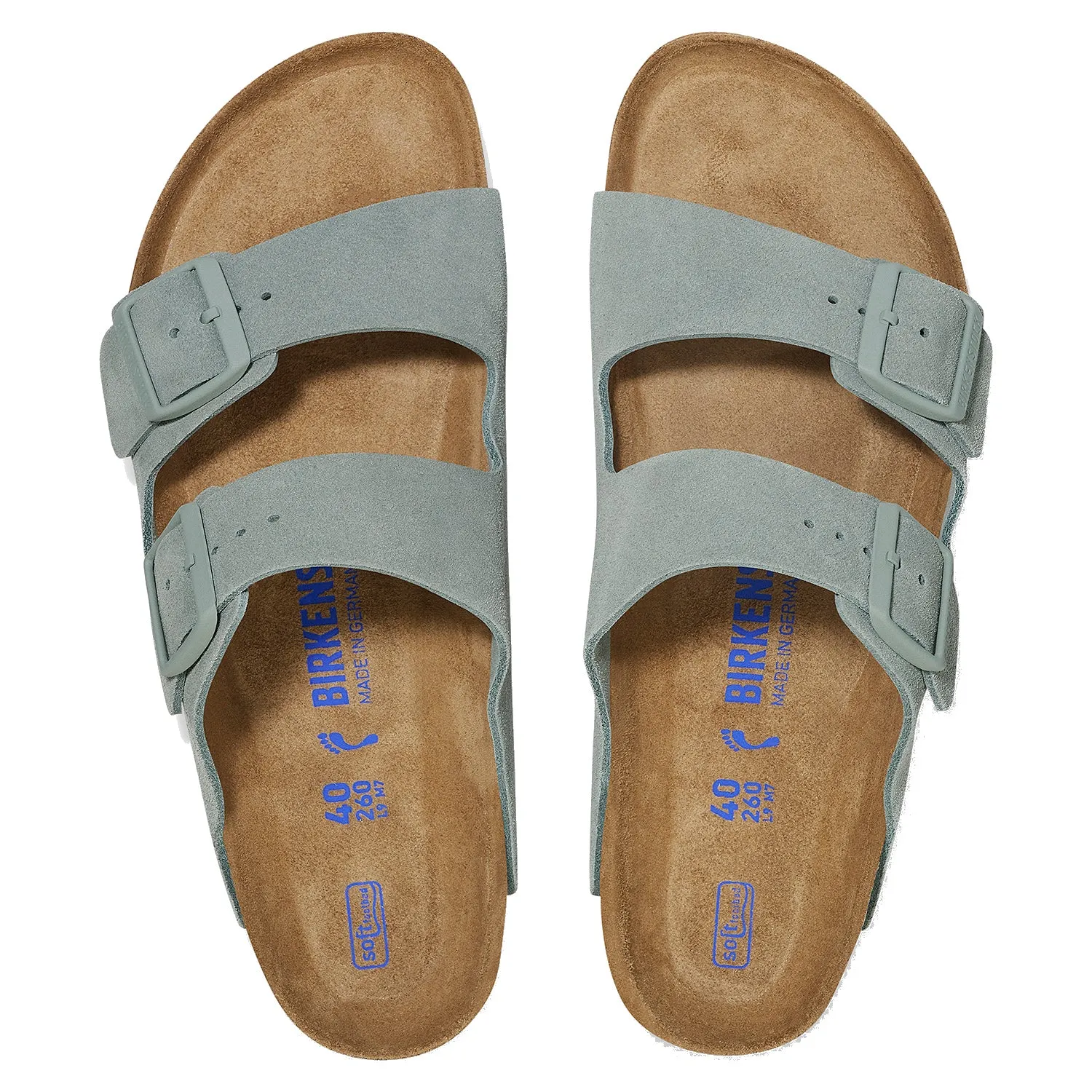 Women's Birkenstock Arizona SFB Sage Suede