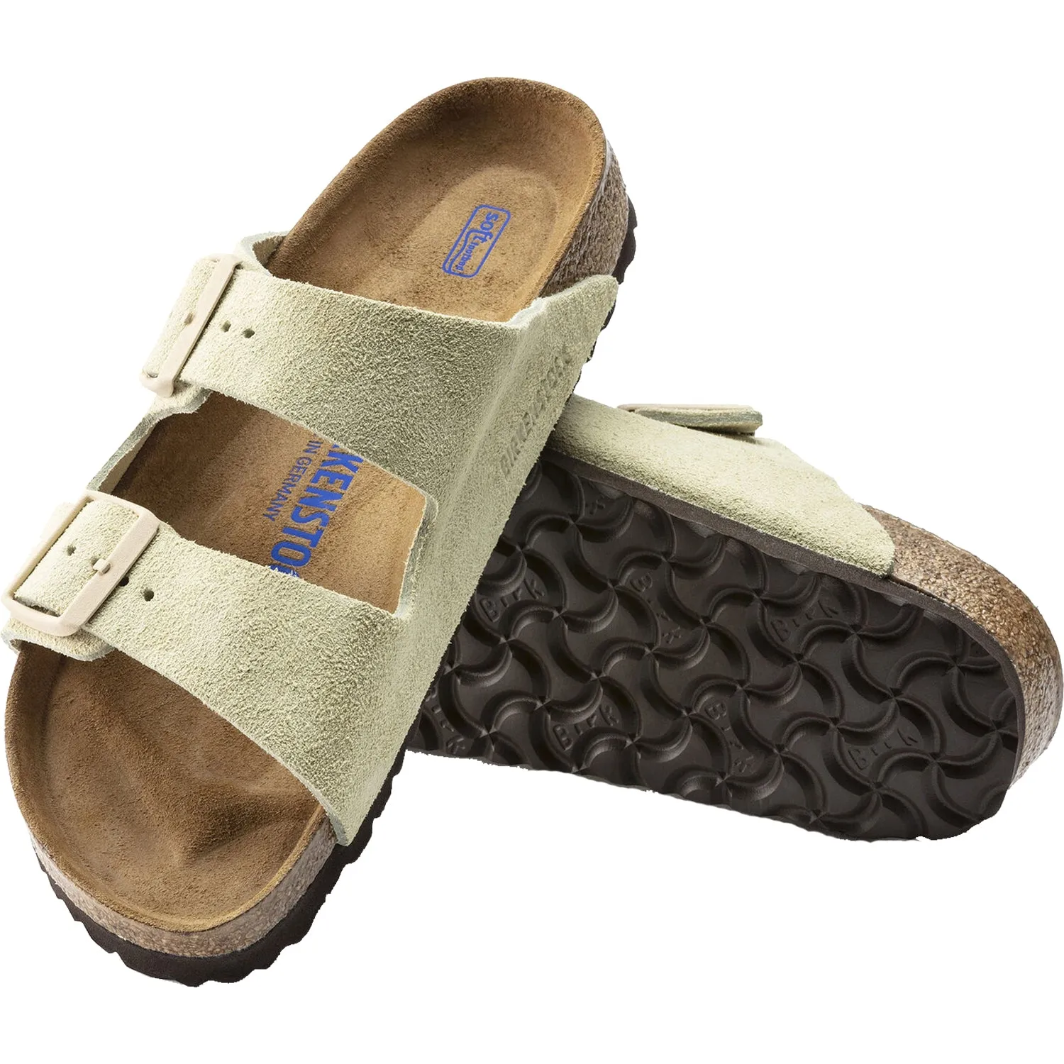 Women's Birkenstock Arizona Soft Footbed Almond Suede