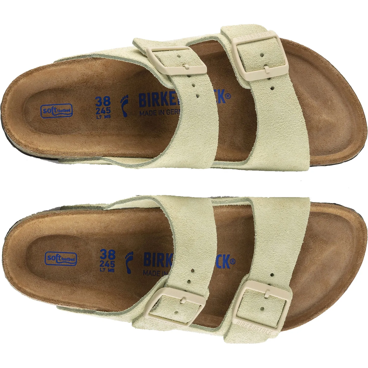 Women's Birkenstock Arizona Soft Footbed Almond Suede