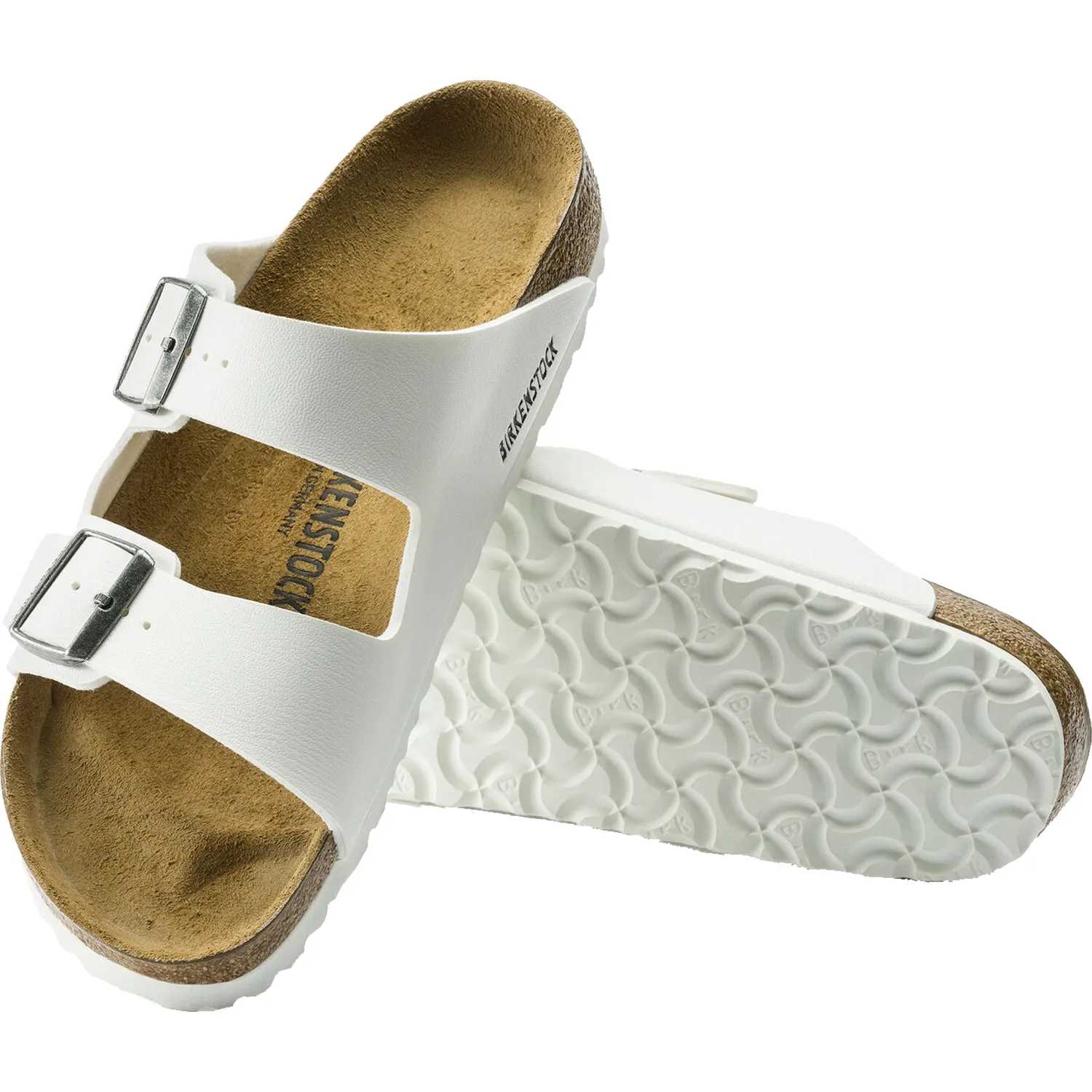 Women's Birkenstock Arizona White Birko-Flor