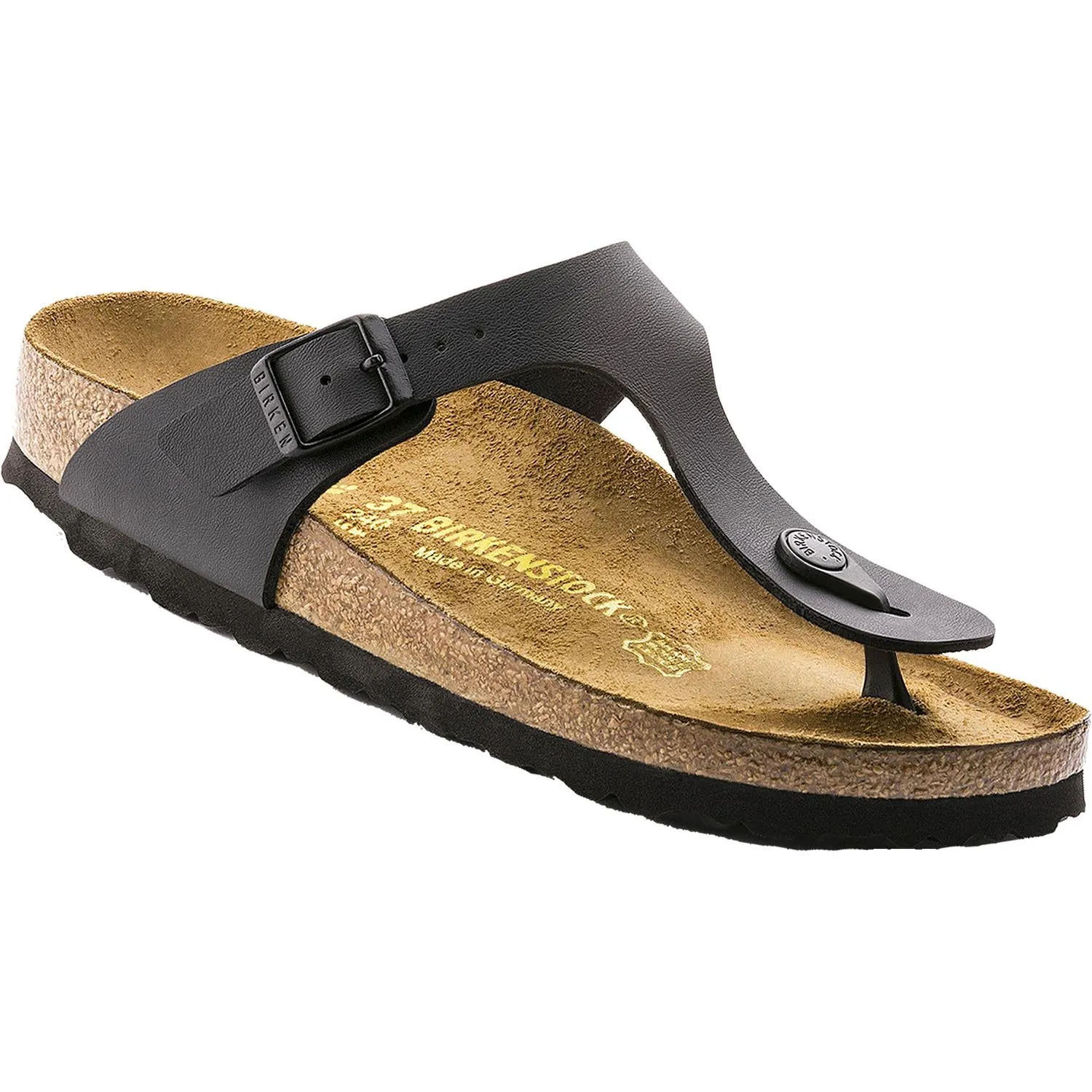 Women's Birkenstock Gizeh Black Birko-Flor