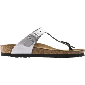 Women's Birkenstock Gizeh Silver Birko-Flor