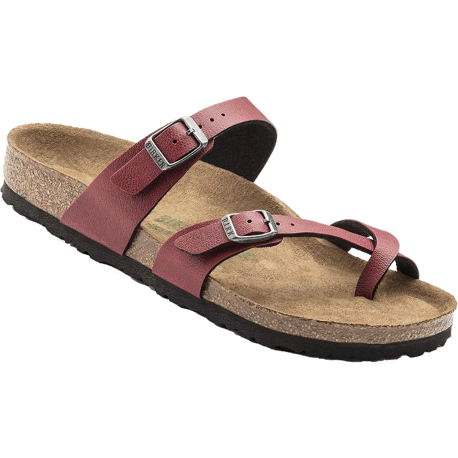 Women's Birkenstock Mayari Pull Up Bordeaux Birko-Flor