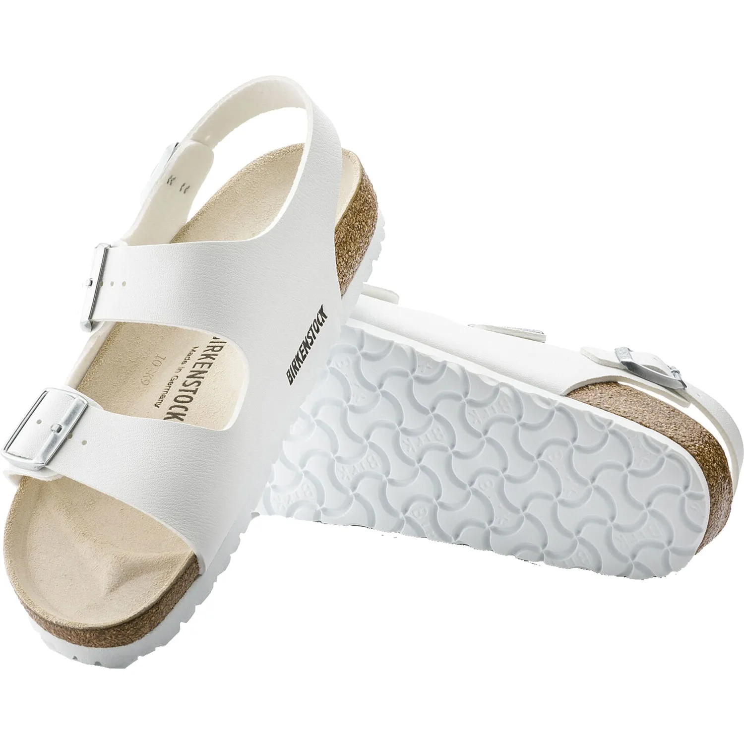 Women's Birkenstock Milano White Birko-Flor