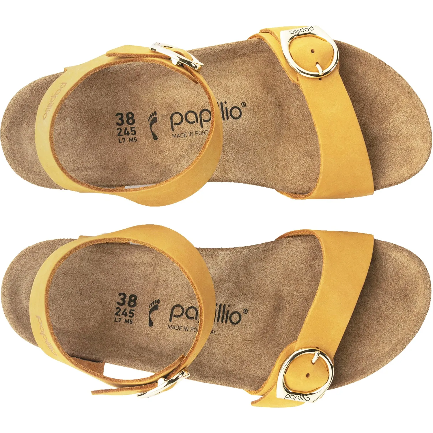 Women's Birkenstock Papillio Soley Apricot Leather