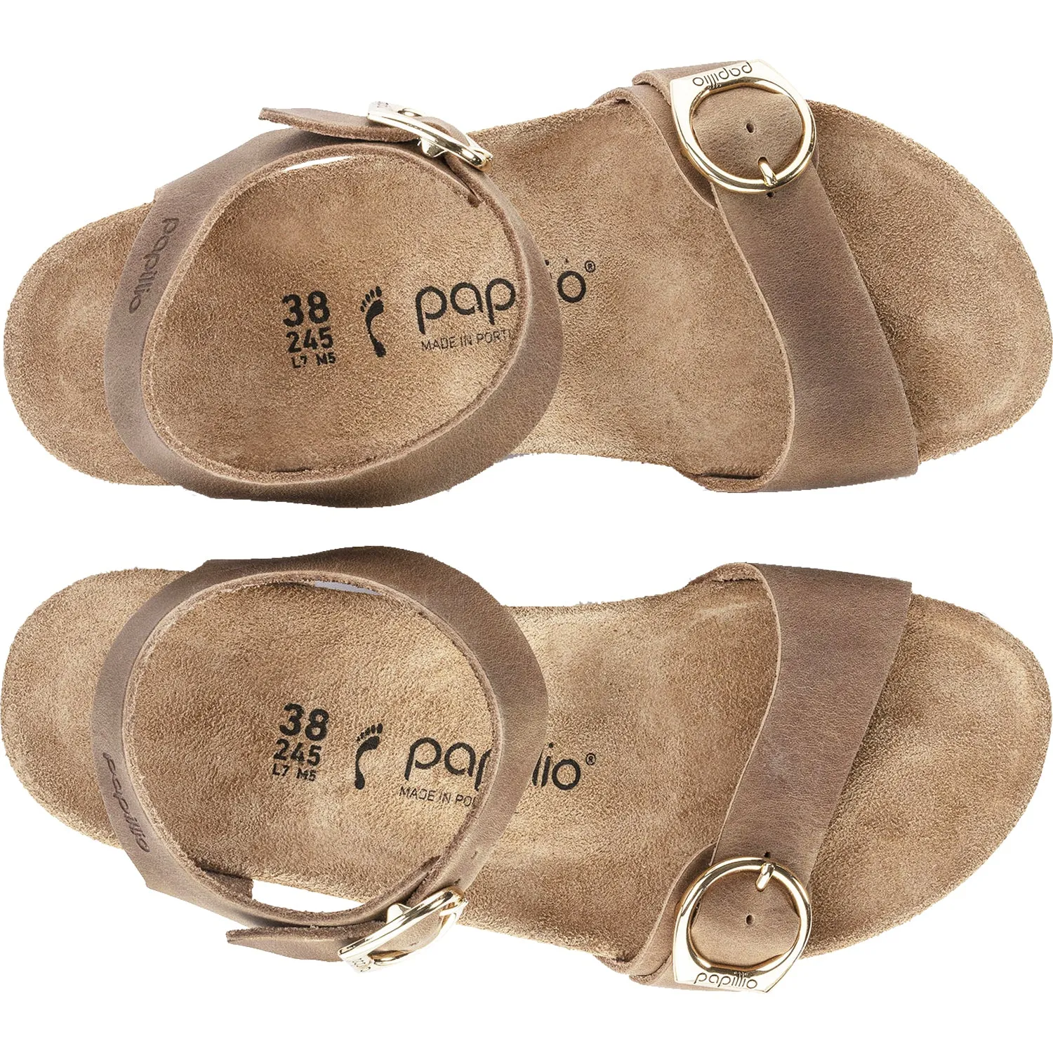 Women's Birkenstock Papillio Soley Cognac Nubuck