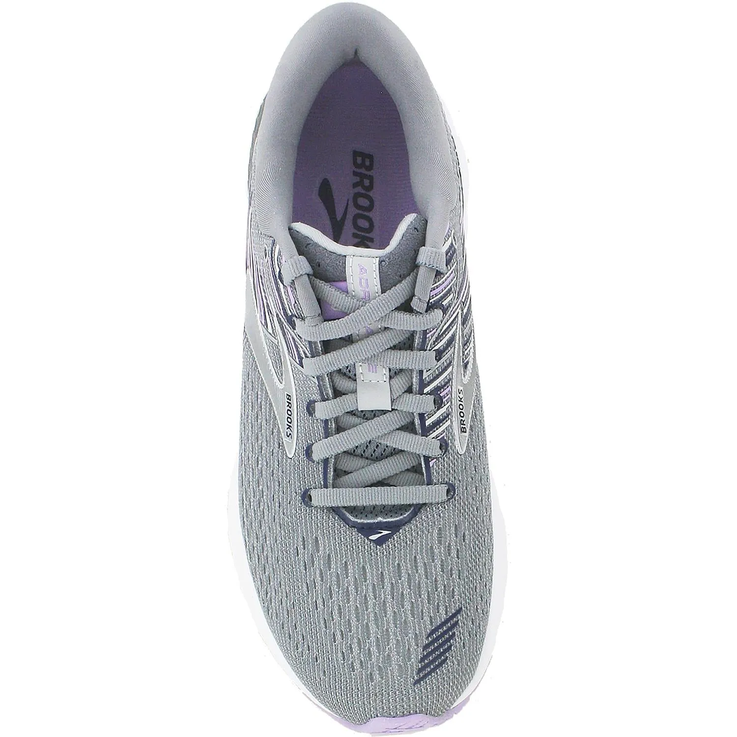 Women's Brooks Adrenaline GTS 19 Grey/Lavender/Navy Mesh