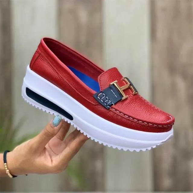 Women's Comfortable Platform Loafers