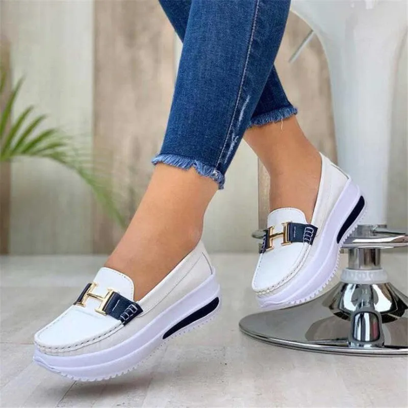 Women's Comfortable Platform Loafers