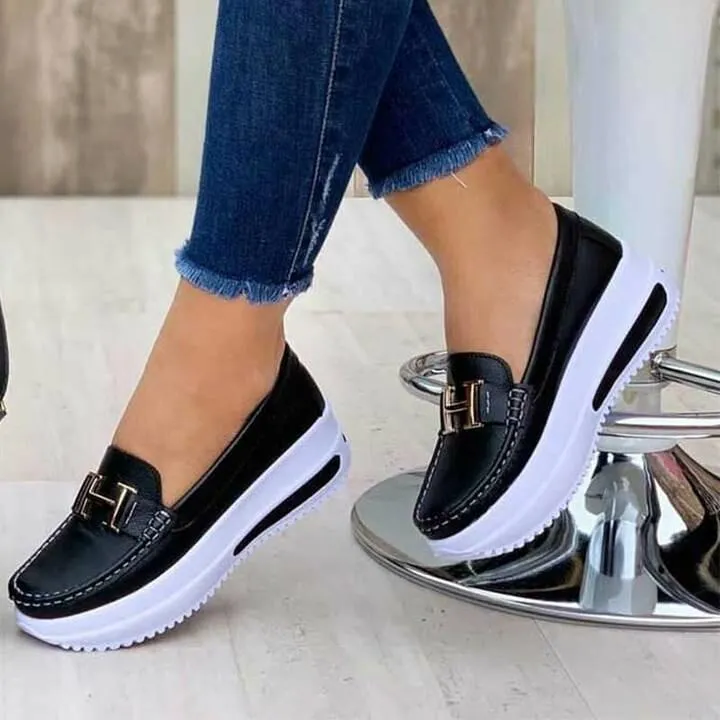 Women's Comfortable Platform Loafers