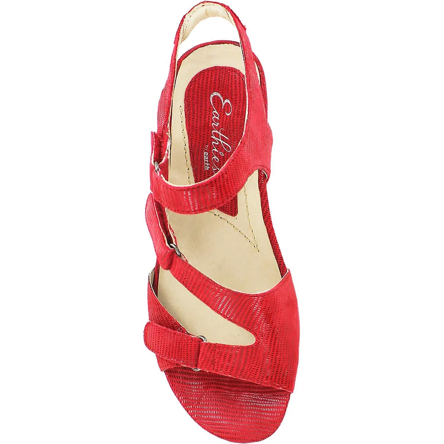 Women's Earthies Nova Bright Red Suede