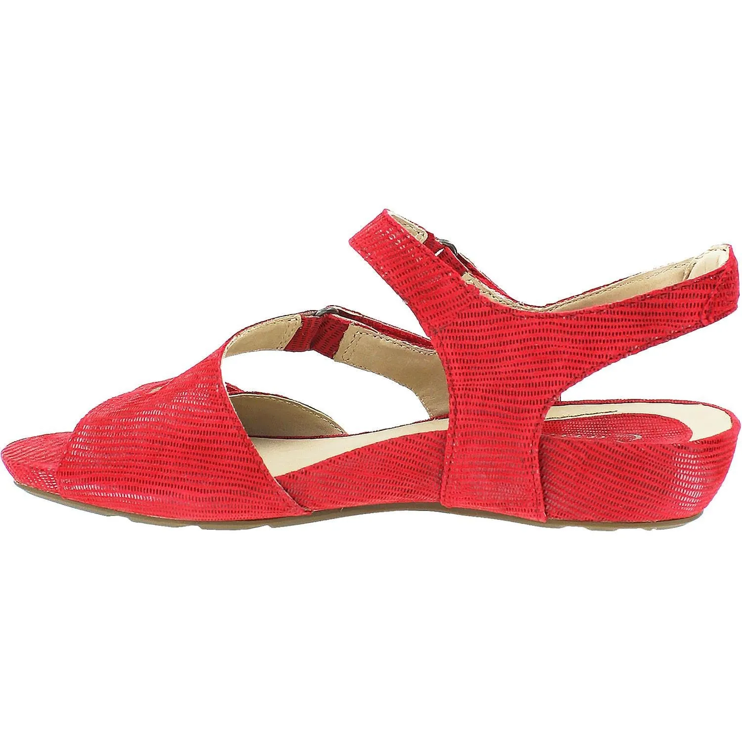 Women's Earthies Nova Bright Red Suede