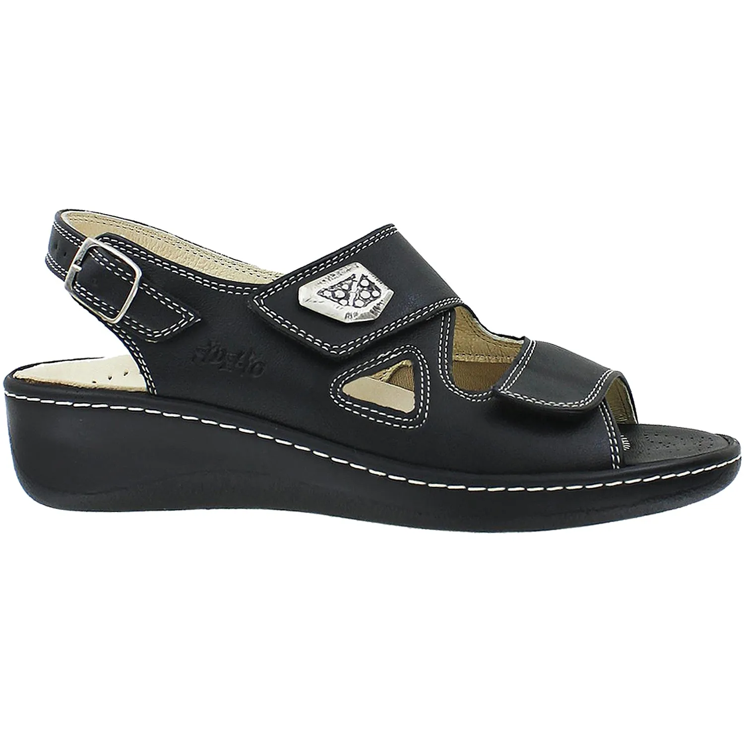 Women's Fidelio Vienna Hallux Fabia Bunion Relief 43-4004 Black Leather