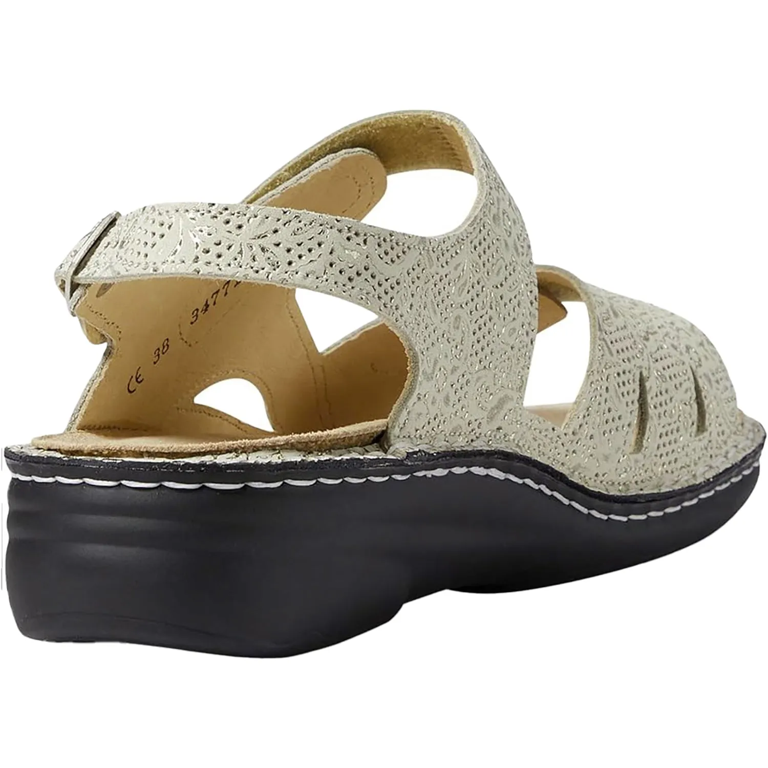 Women's Finn Comfort Barbuda Finn Mellow Champagne Garden Leather