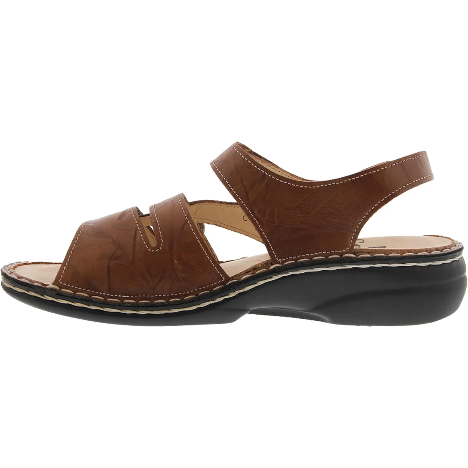 Women's Finn Comfort Gomera Soft Cognac Plisseelight Leather