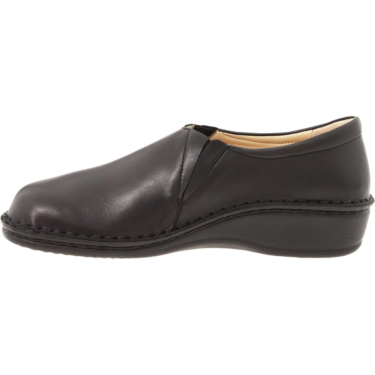 Women's Finn Comfort Newport Black Nappa Leather