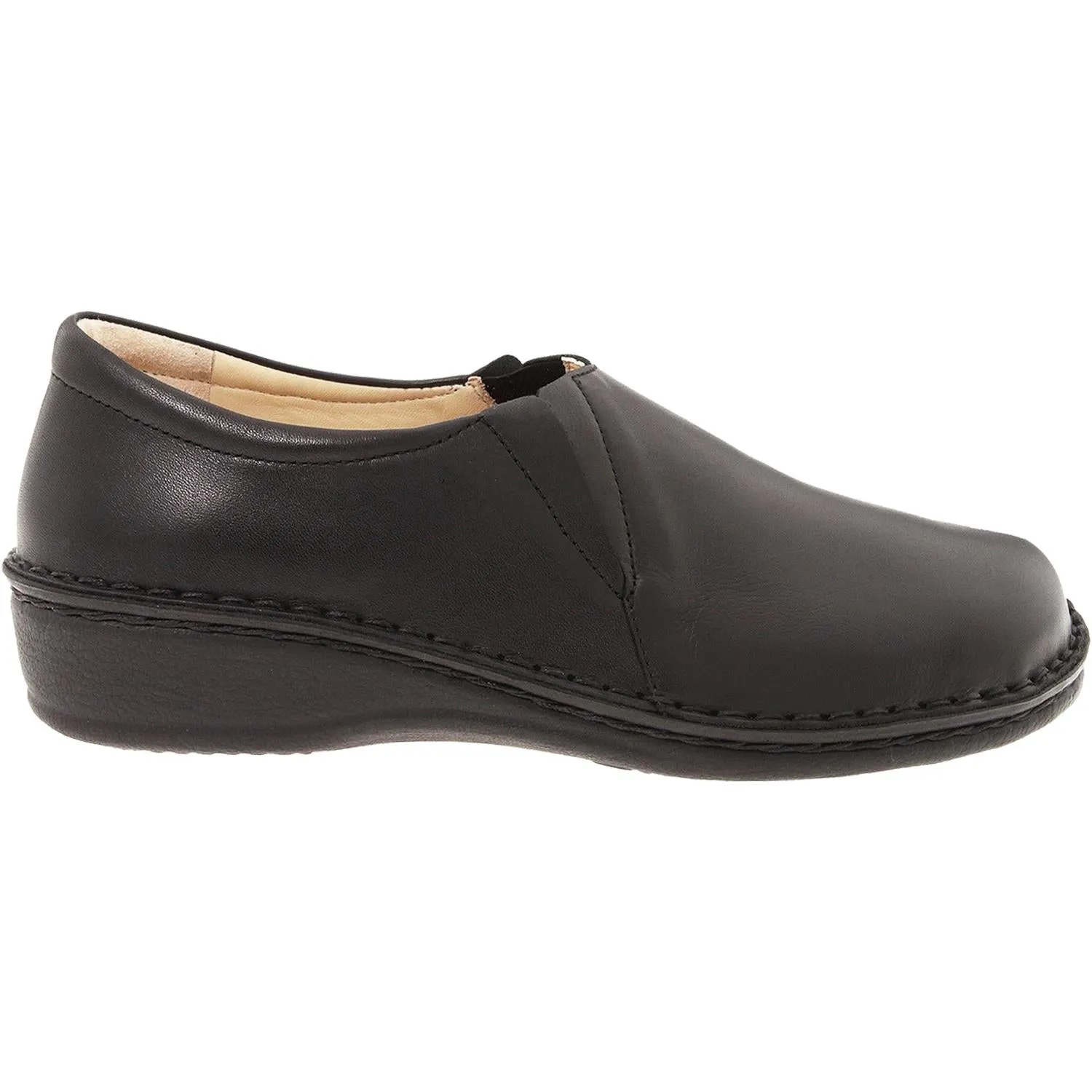 Women's Finn Comfort Newport Black Nappa Leather