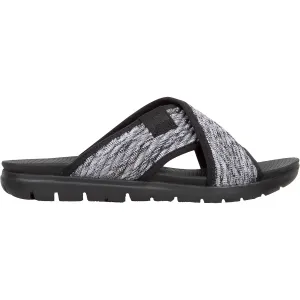 Women's Fit Flop Artknit Cross Slide Black Mix Fabric