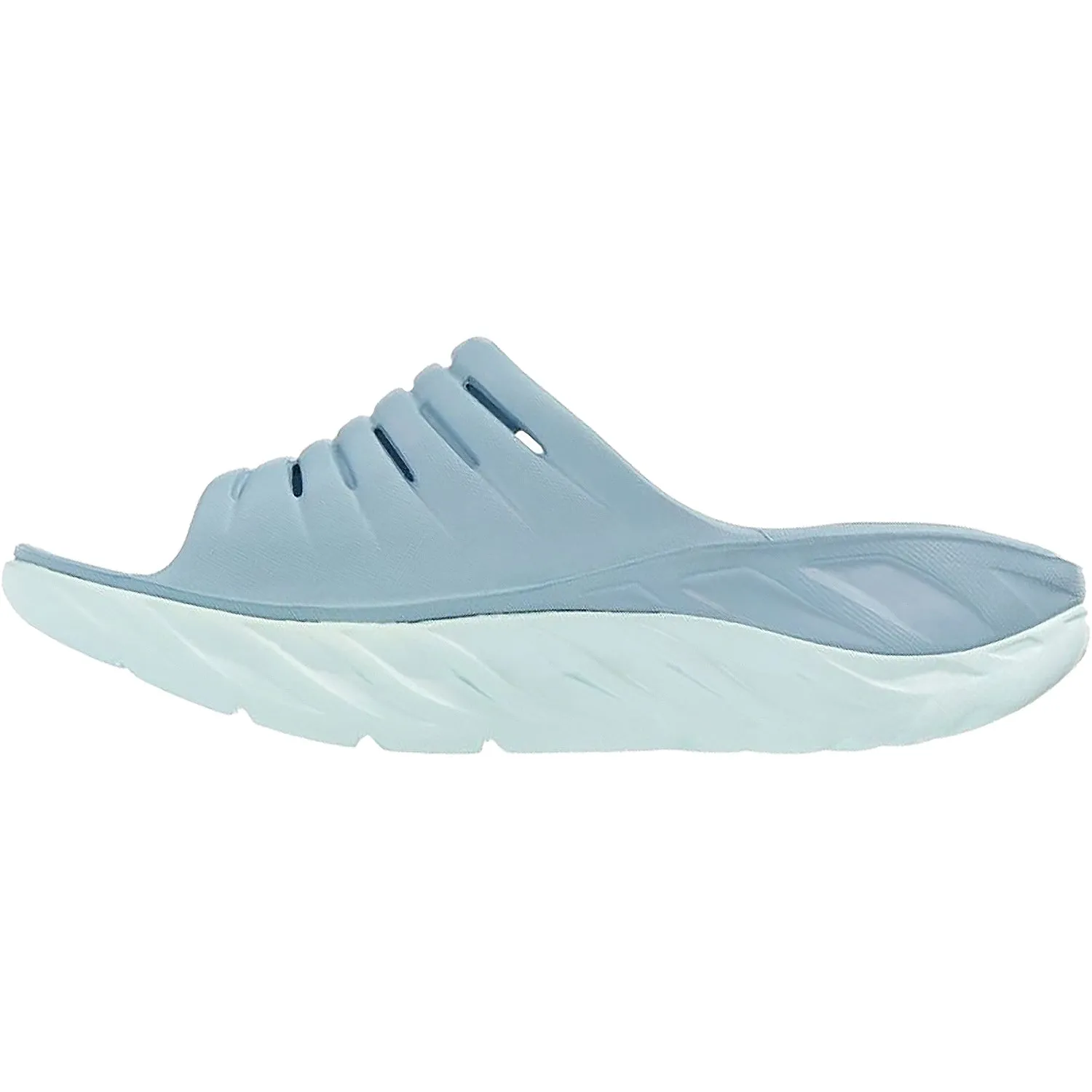 Women's Hoka Ora Recovery Slide Blue Fog/Blue Glass EVA