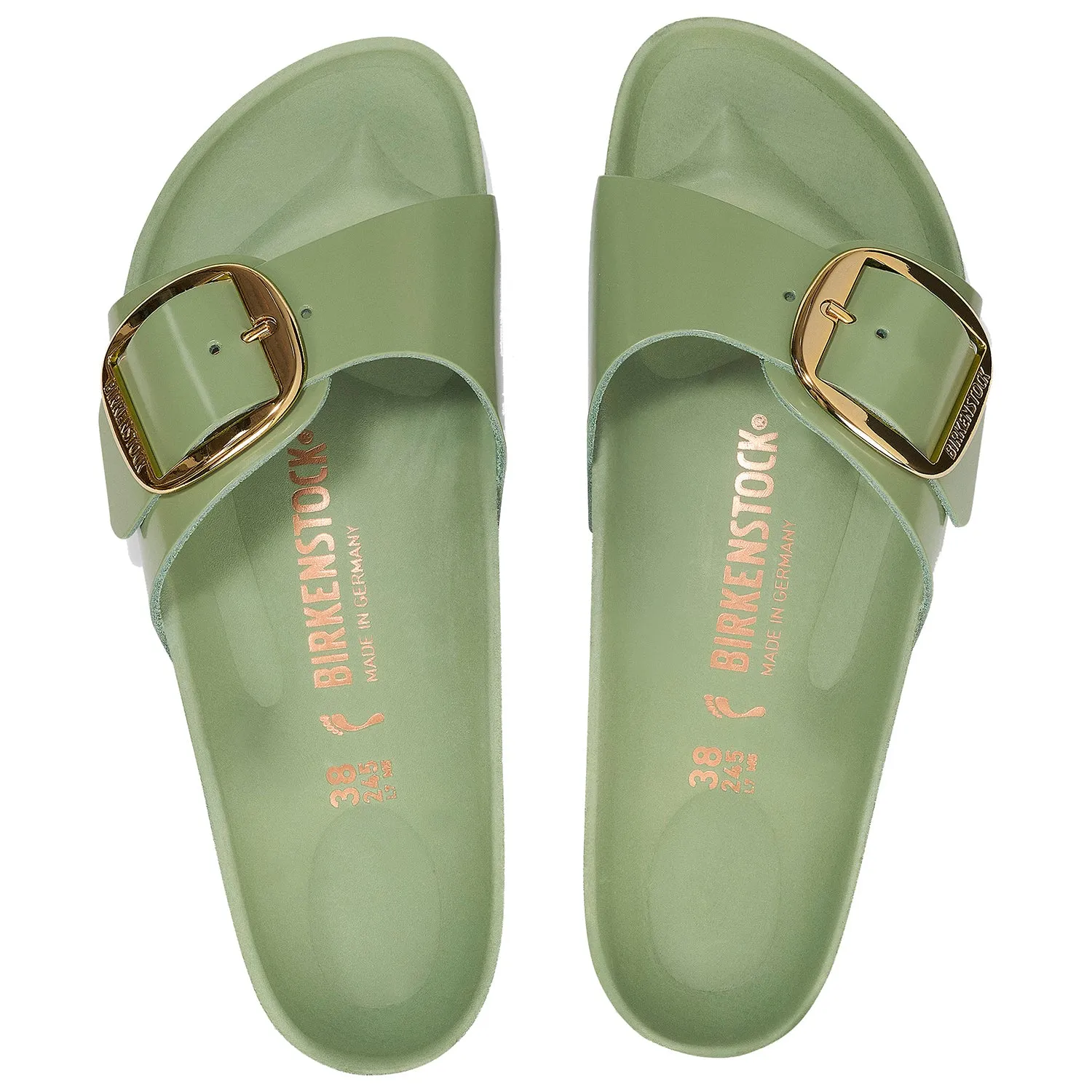 Women's Madrid Big Buckle High Shine Green Tea