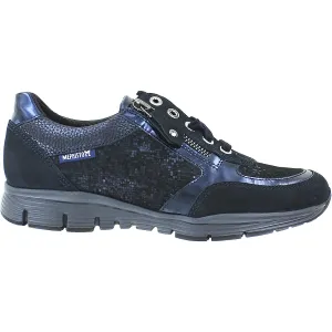 Women's Mephisto Ylona Blue Bucksoft Combi Leather