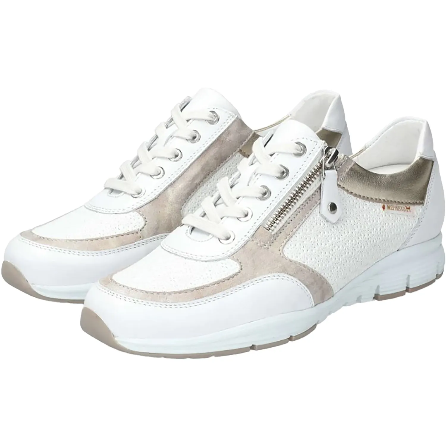 Women's Mephisto Ylona White Multi Leather