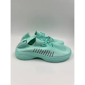 Women's size 9, All Mint Green Knit Casual Slip-on Tied Casual Sneakers