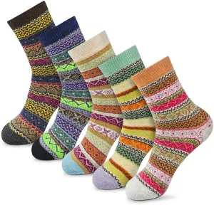 Women'S Winter Socks Gift Box Free Size Thick Wool Soft Warm Casual Socks for Women Socks