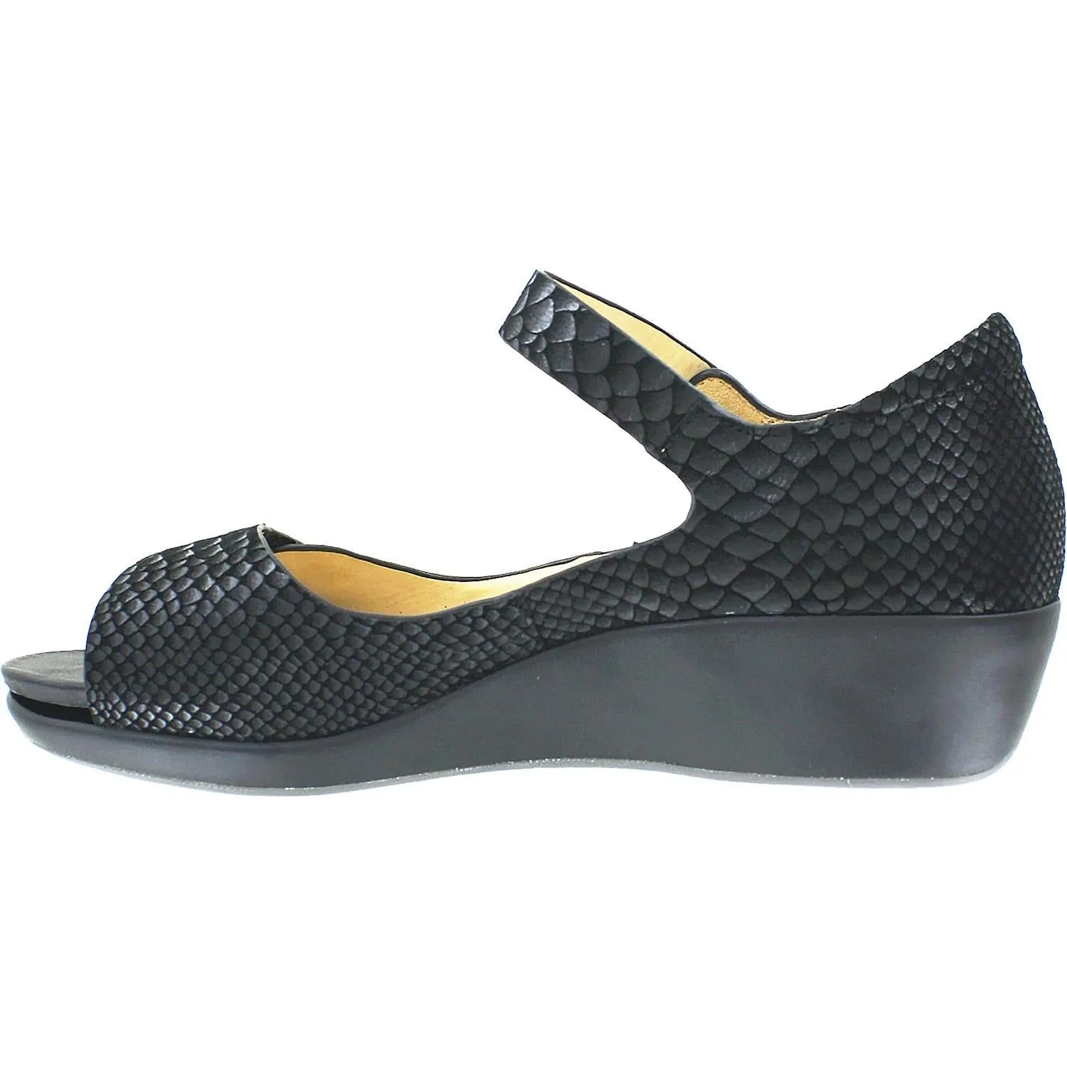 Women's Ziera Genie Black Exotic Snake Suede