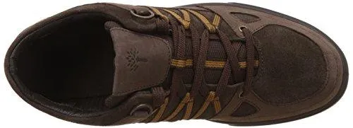 Woodland Men's Dark Brown Leather Sneakers - 7 UK/India (41 EU)